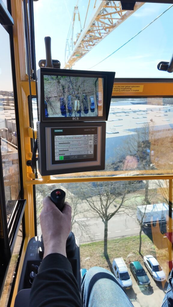 Sightlines in the crane cab are crucial for safety
