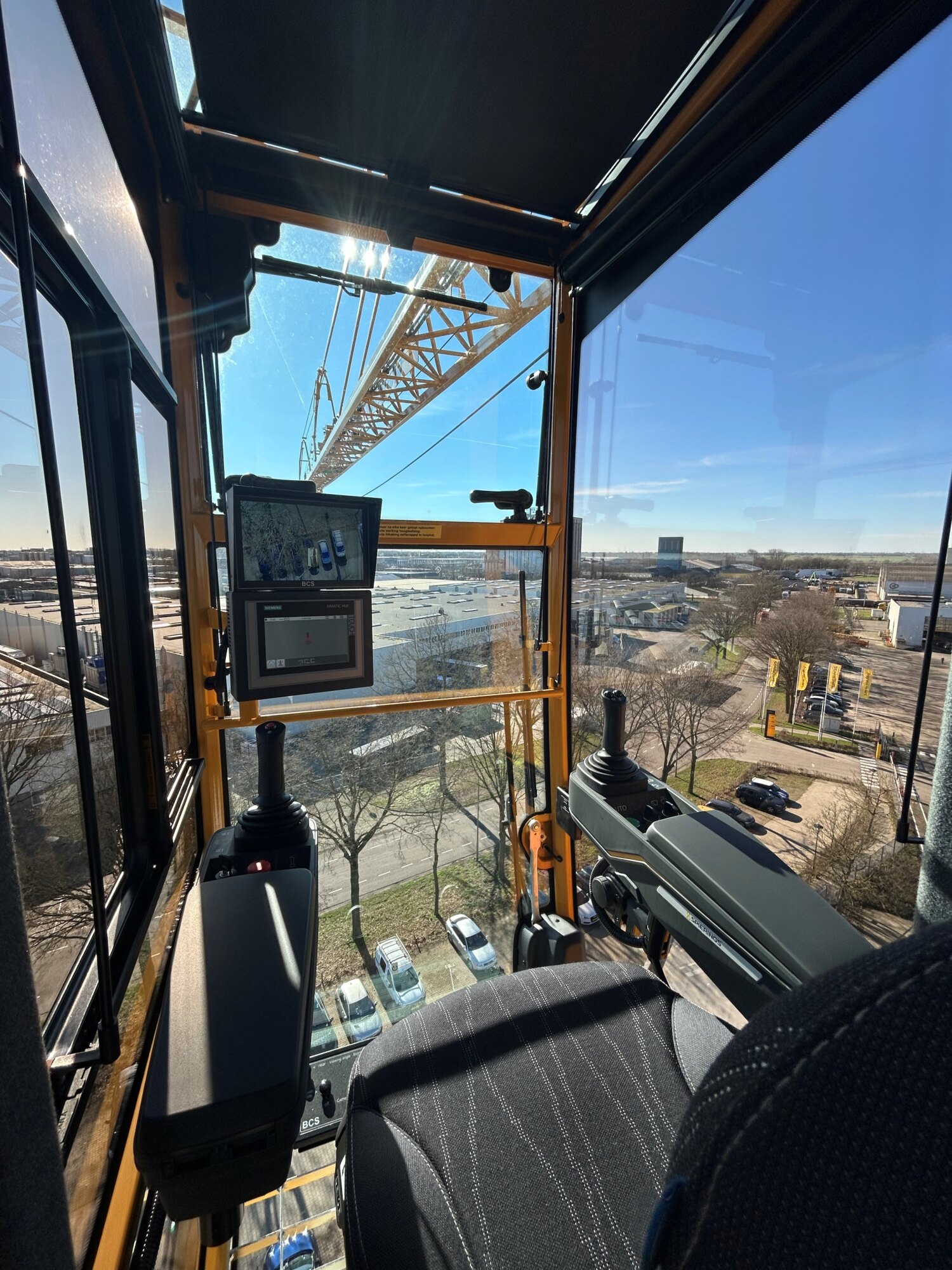Space and light in the Spierings crane cab